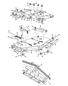 Deck Mower 72-Inch Diagram and Parts List for S7237-KW 53CI8DU8050-37HP Cub Cadet Lawn Tractor